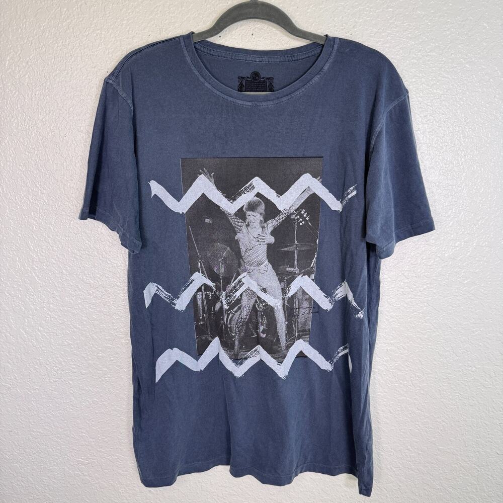 David Bowie Shirt Men Small Medium Terry Oneill Graphic Vintage Concert Tees S/M